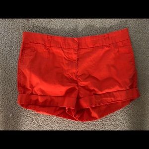 J. Crew Women’s coral colored chino shorts sz 10